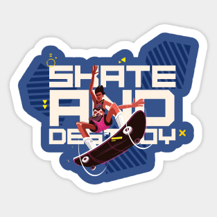 Skate And Destroy Sticker